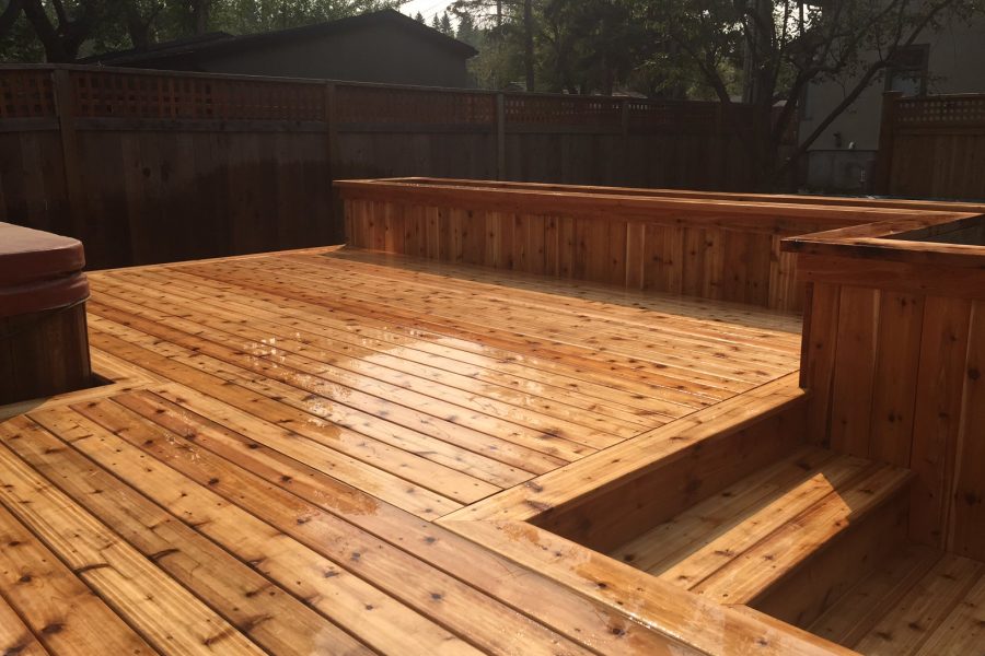 Beautiful wood patio